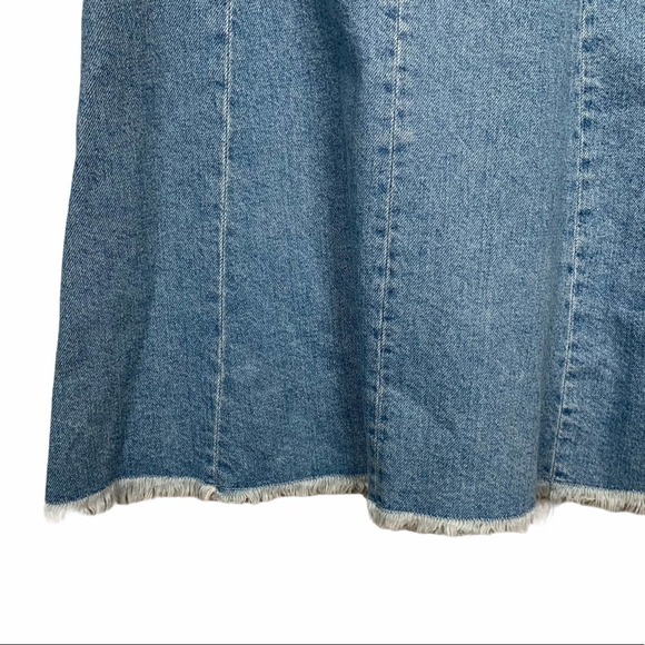 Topshop Lace-up Denim Slip Dress 6 - Picture 7 of 12